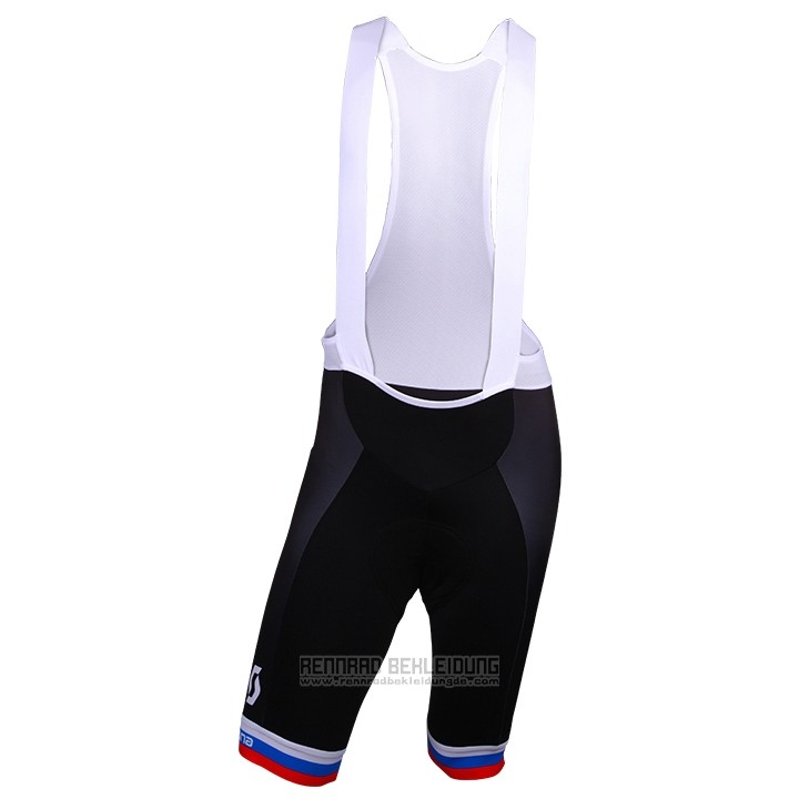 2018 Fahrradbekleidung Mitchelton Scott Champion Russland Trikot Kurzarm und Tragerhose